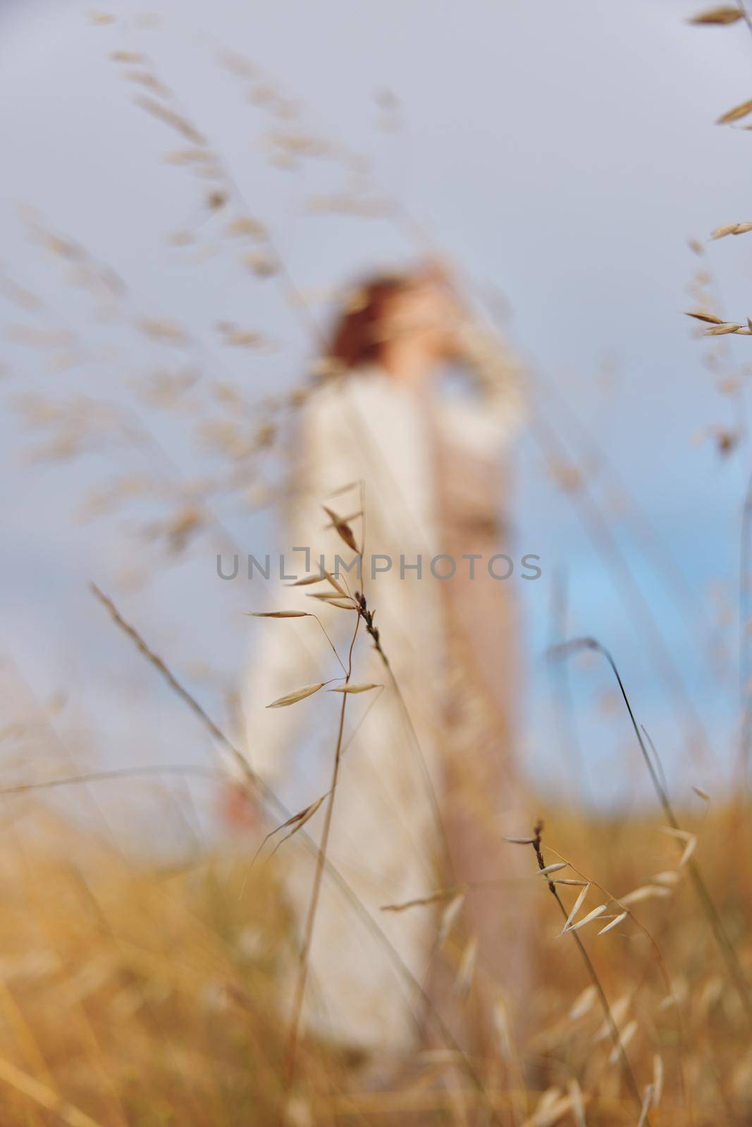 woman wheat countryside landscape freedom endless field by SHOTPRIME
