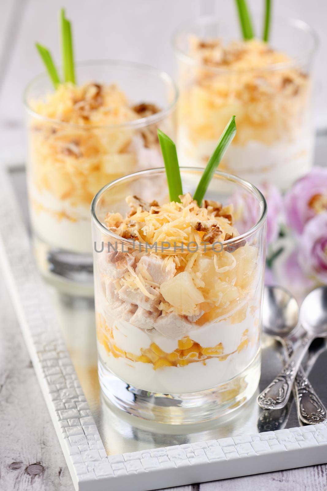 Chicken salad in a glass by Apolonia