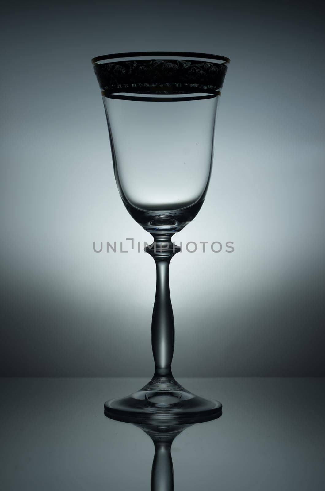 wine glass on a mirror background by Alexander_V