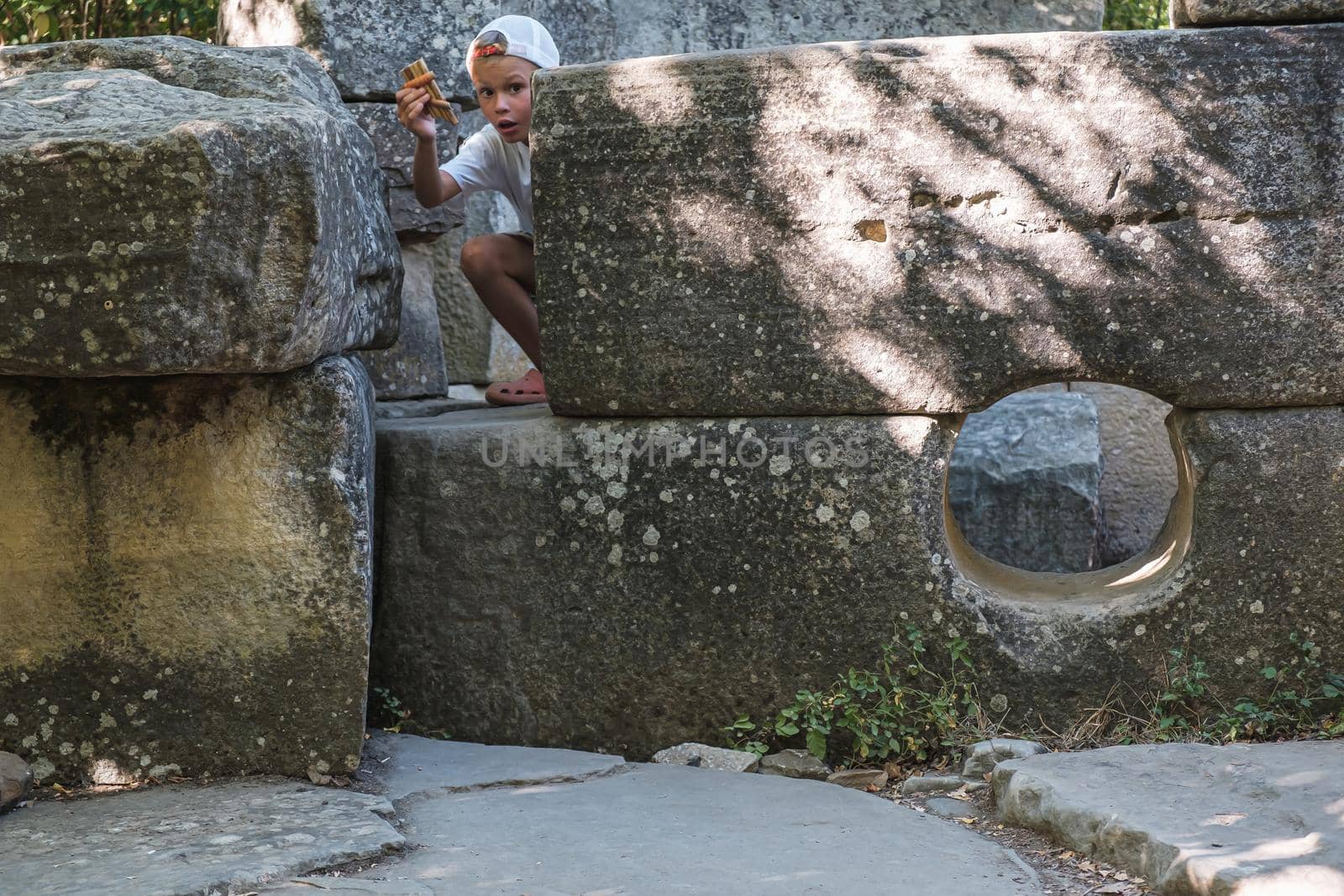 The ancient megalith - a dolmen. Dolmens near Black Sea - mysterious buildings. The age of some of them reaches 7500 years. Scientists have not yet managed to understand for what purposes dolmens were built.