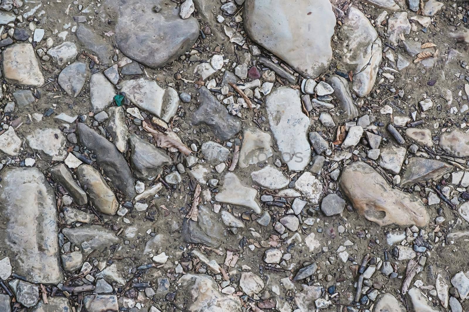 old stone walkway texture for background and design concept. top view. flat lay. Horizontal orientation