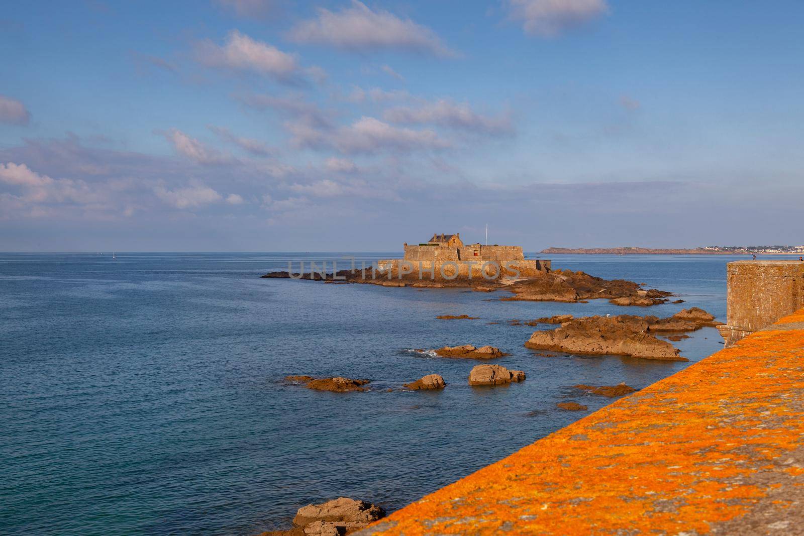 The Fort national,symbol of the Corsair City, Saint Malo, Brittany,France.  by CaptureLight