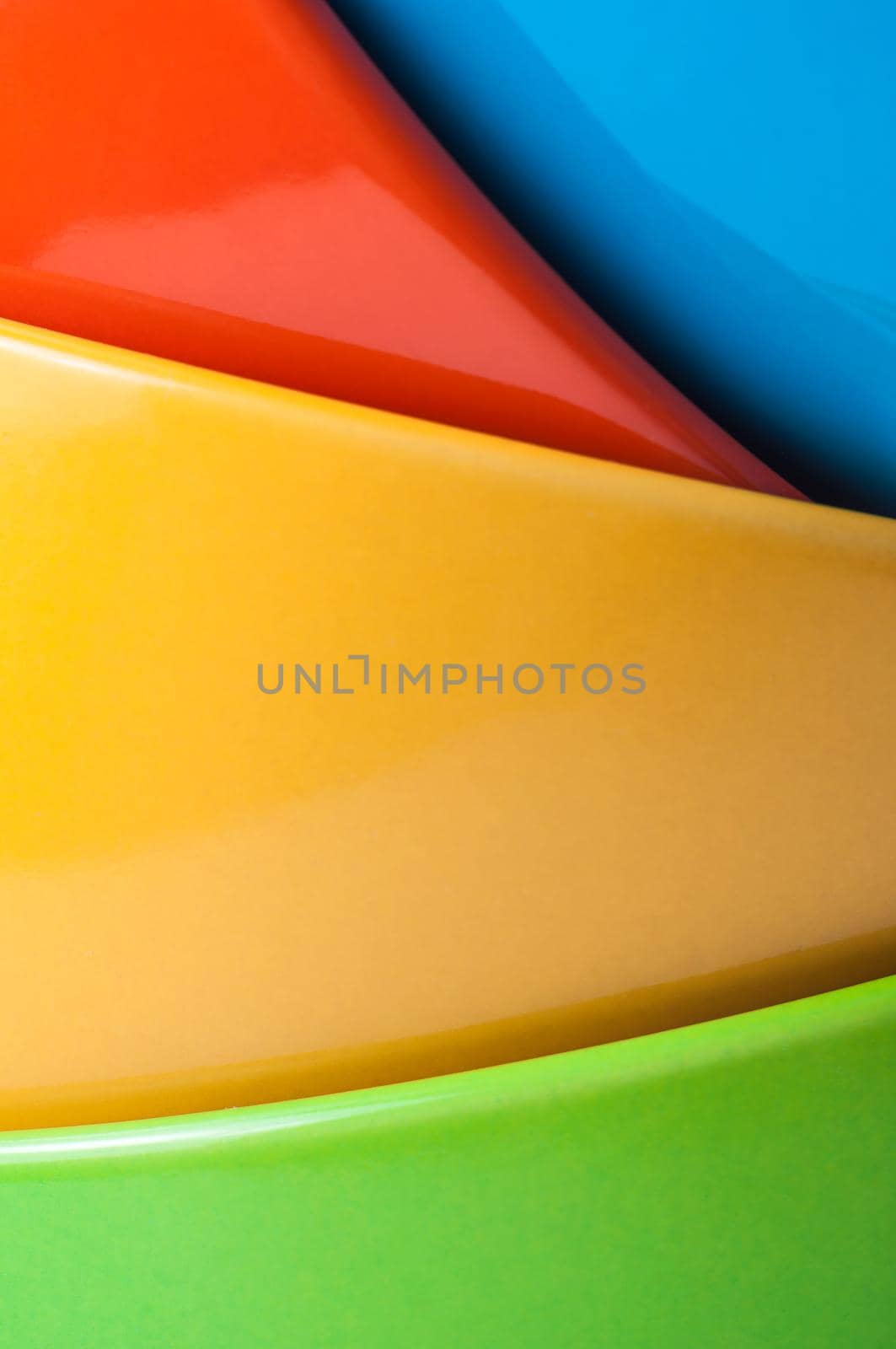 Rainbow bright background with lines and circles by Evgenii_Leontev