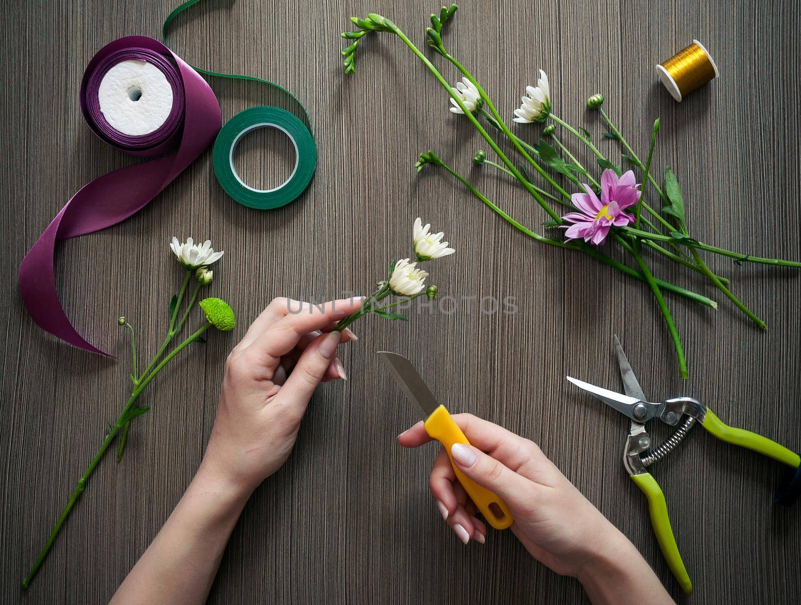 Floristry as a hobby or work for fun