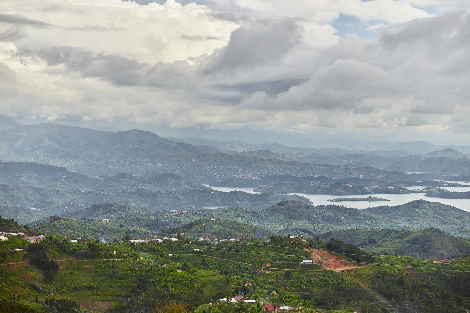 mountain cloudy landscape of eastern Africa region