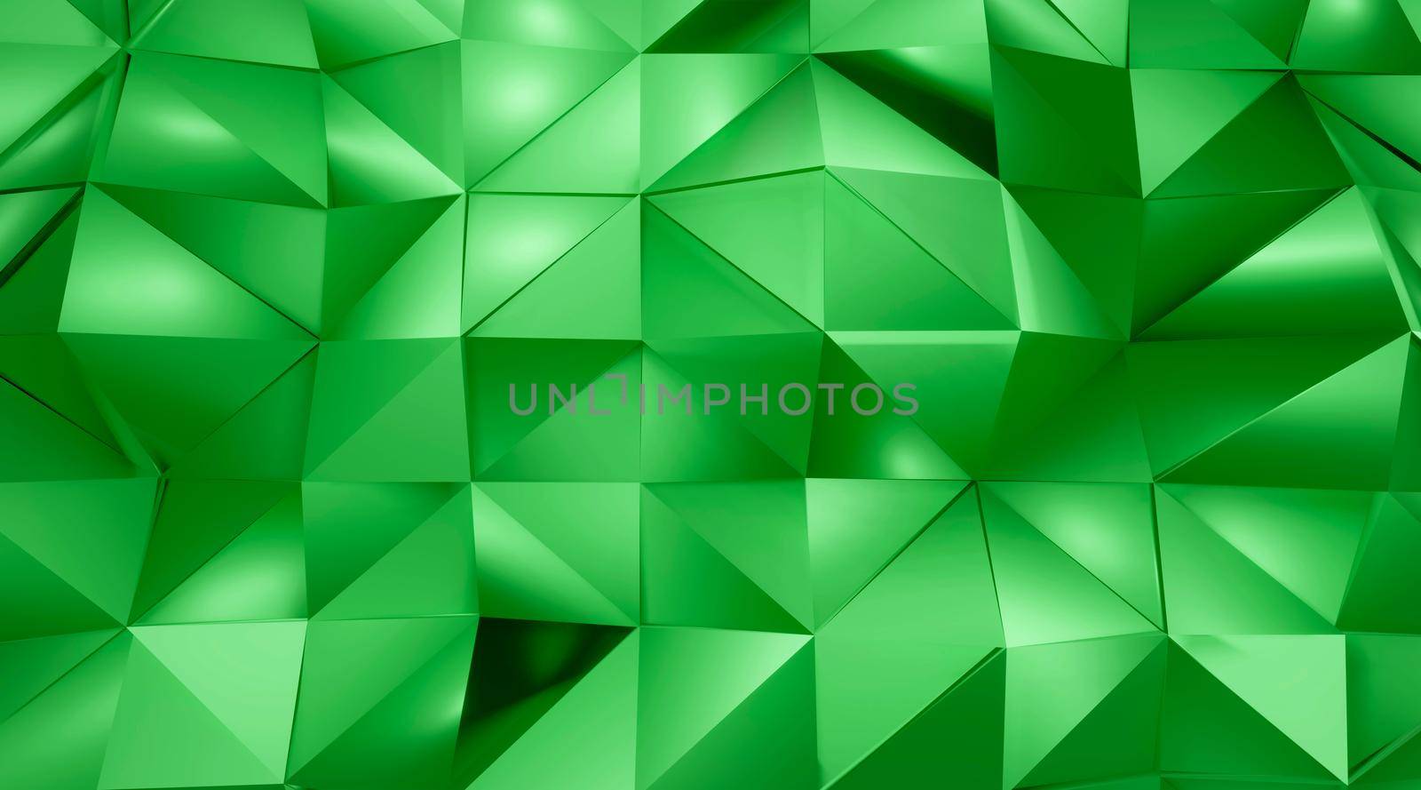 abstract geometric pattern background green polygon background luxury style gradient background 3d rendering.