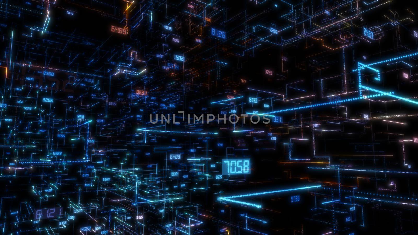 Luminous elements with numbers by cherezoff