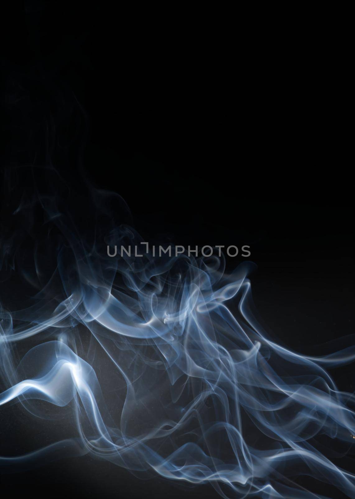 fire smoke burning effect isolated white on black background