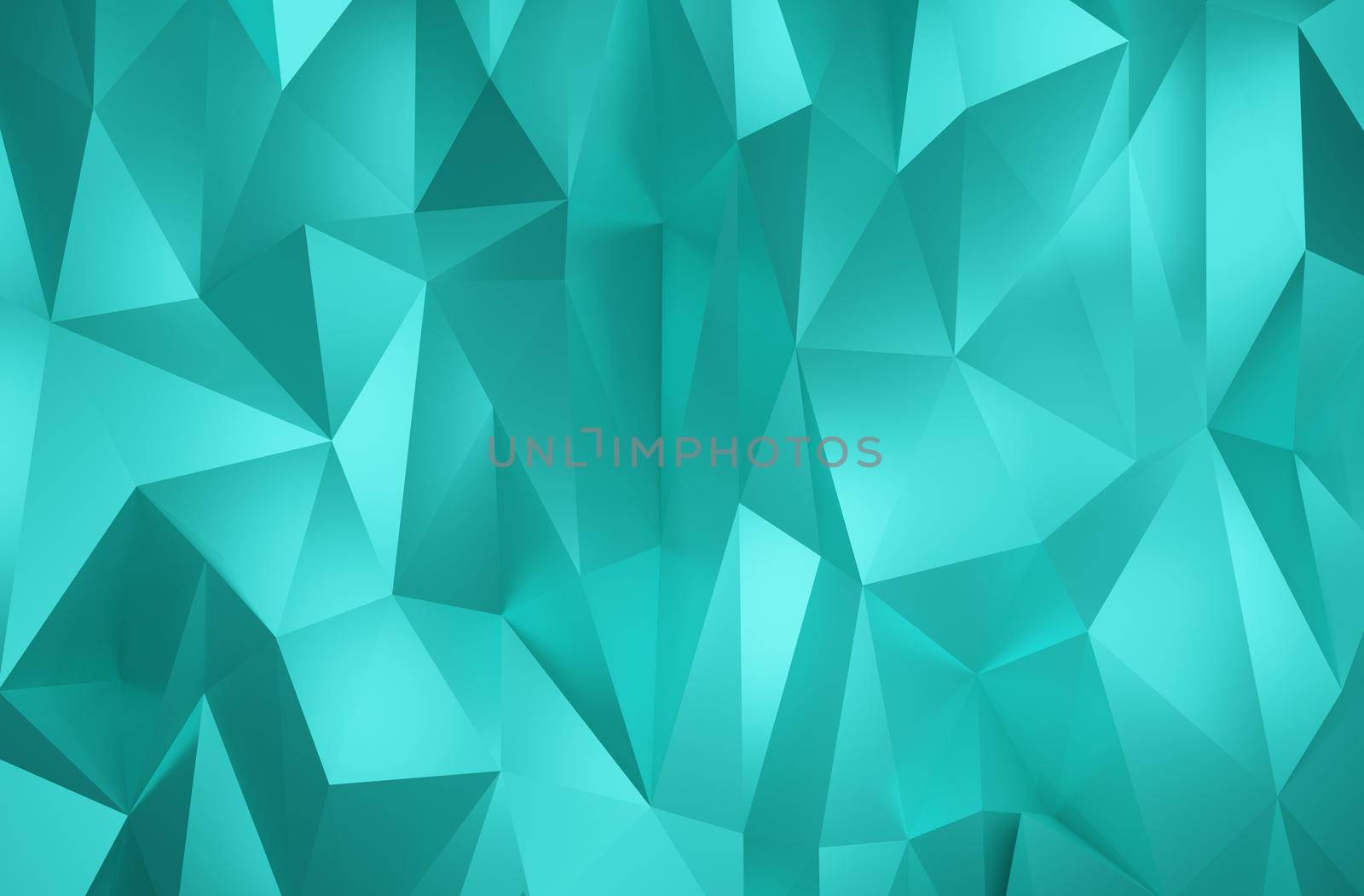 Abstract geometric pattern background green polygon triangle background brings new popularity and trend 3d rendering. by noppha80
