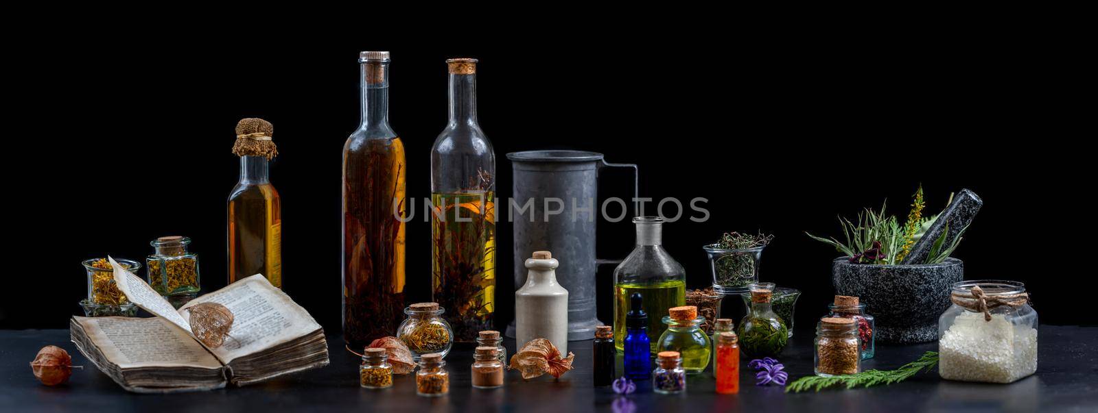 Apothecary- conceptual image ol alternative,herbal medicine by JPC-PROD