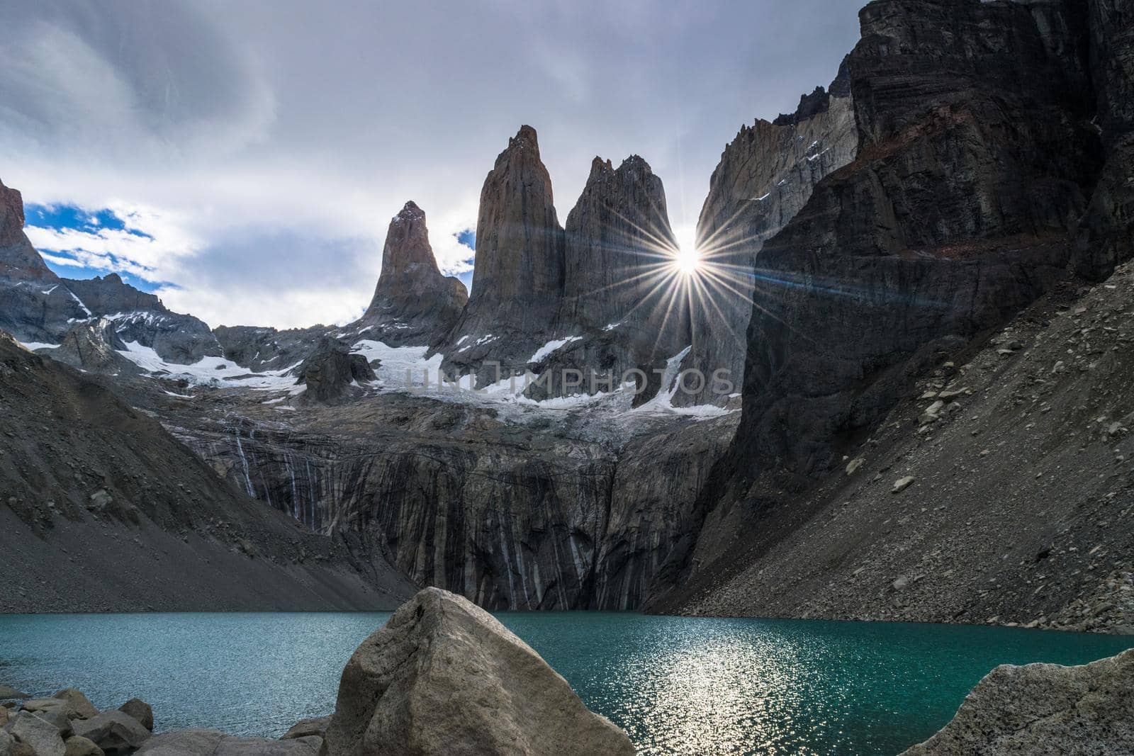 Torres del Paine, National Park - Laguna Torres, famous landmark of Patagonia, Chile