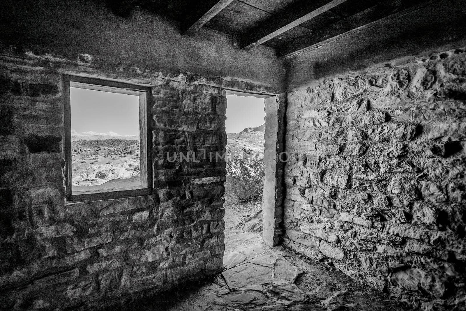Stone ranger station in Nevada by lisaldw