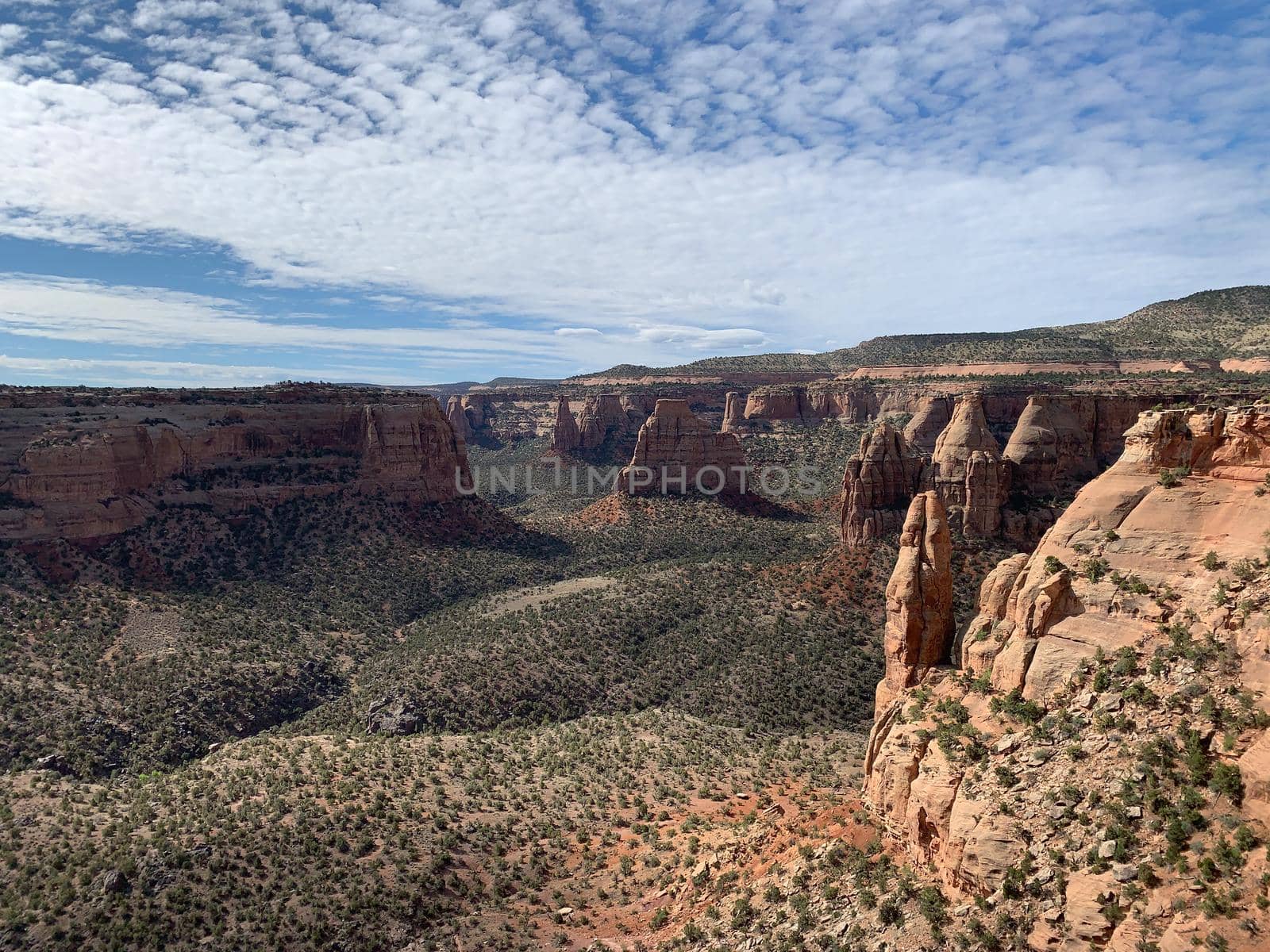 Tall Colorado National Monumental cliffs