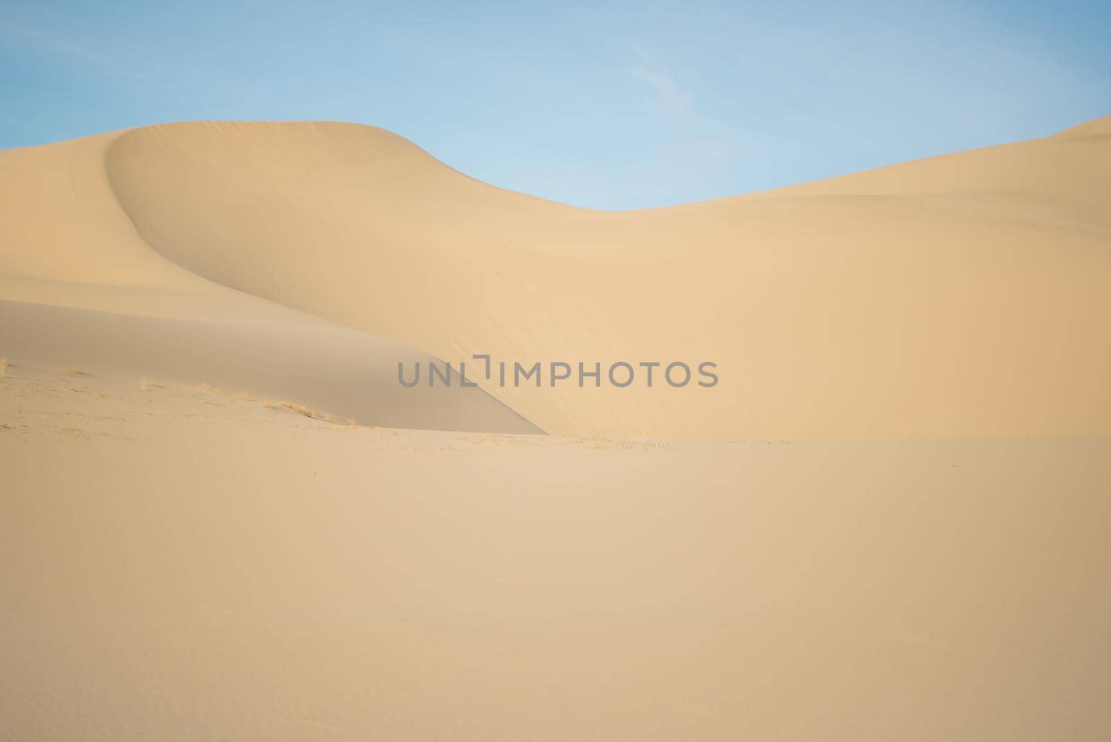 Sandy dune against blue by lisaldw