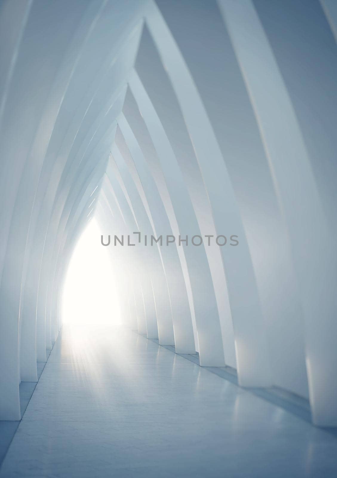 Shot of a vaulted passageway leading to a brightly-lit exit - ALL design on this image is created from scratch by Yuri Arcurs team of professionals for this particular photo shoot.