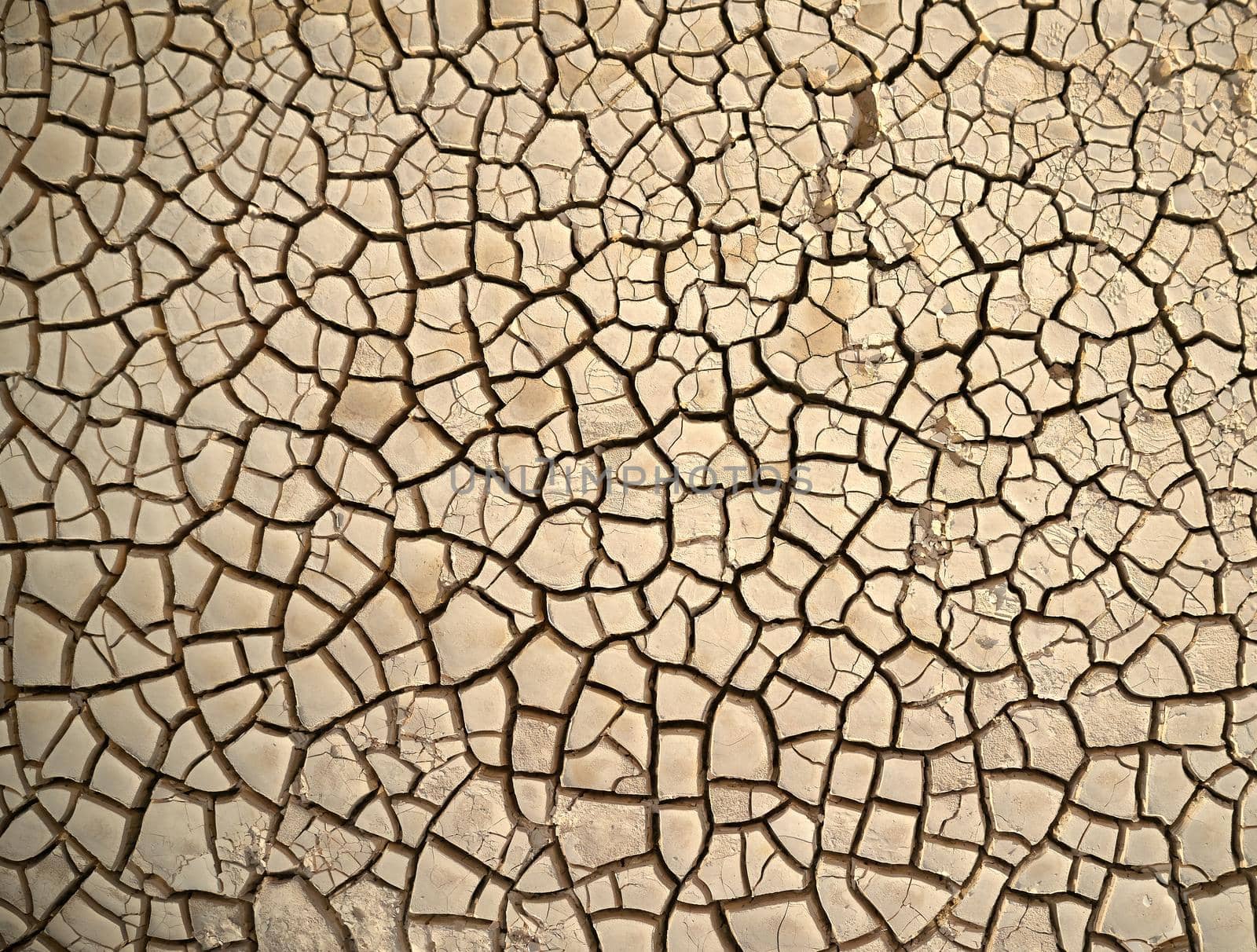 Desert. Aerial view of a beautiful cracks in the ground. texture, deep crack. Effects of heat and drought. effects of global warming. cracked desert landscape.