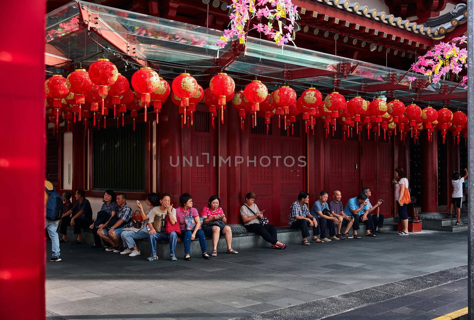 Decorations for the Chinese New Year. 19.01.2019 Chinatown, Singapore by EvgeniyQW