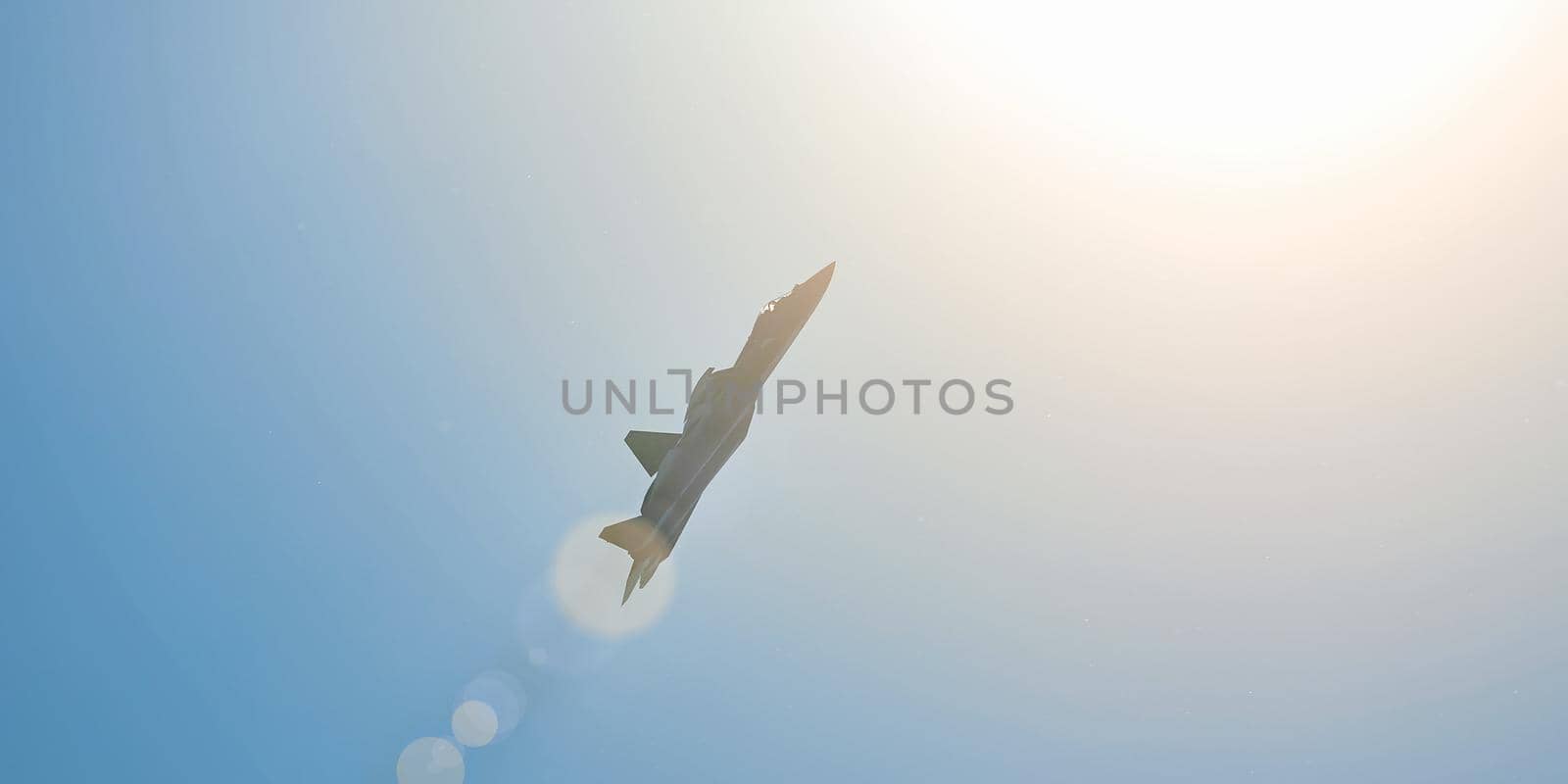 New Russian five generation fighter SU 57 (T-50) shows aerial maneuver battle at Moscow International Aviation and Space Salon MAKS 2019. RUSSIA, AUGUST 28, 2019.