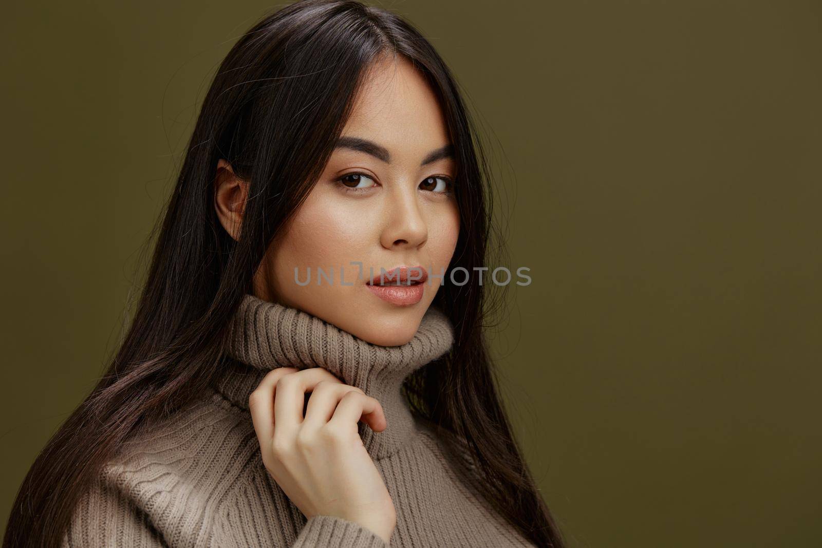 beautiful woman in winter sweater fashion cosmetics clothes Lifestyle by SHOTPRIME