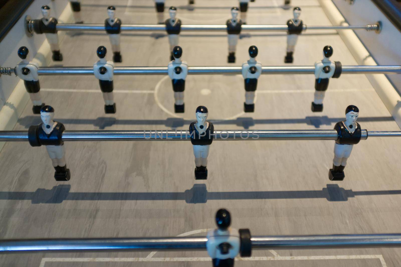 Table football for office recreation, table-top game,  Concept bussinese  , Strategic