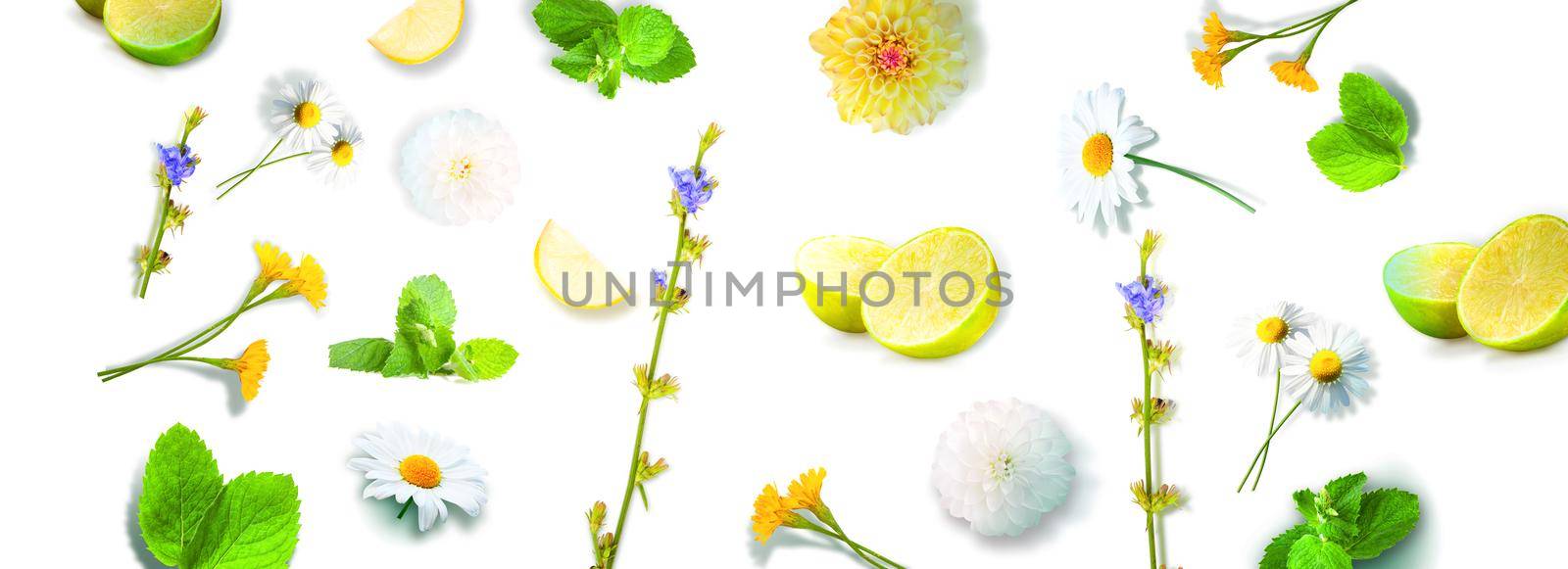 Background of spring flowers for card for the holiday.