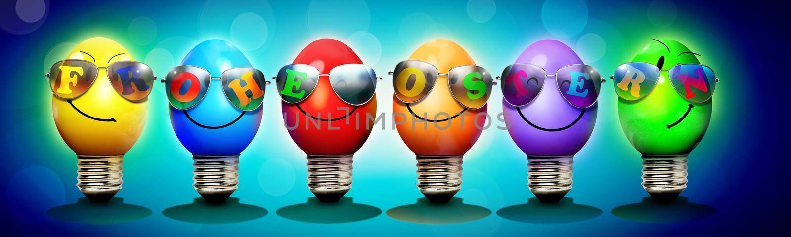 Easter composition with eggs. Festive decoration. Happy Easter.