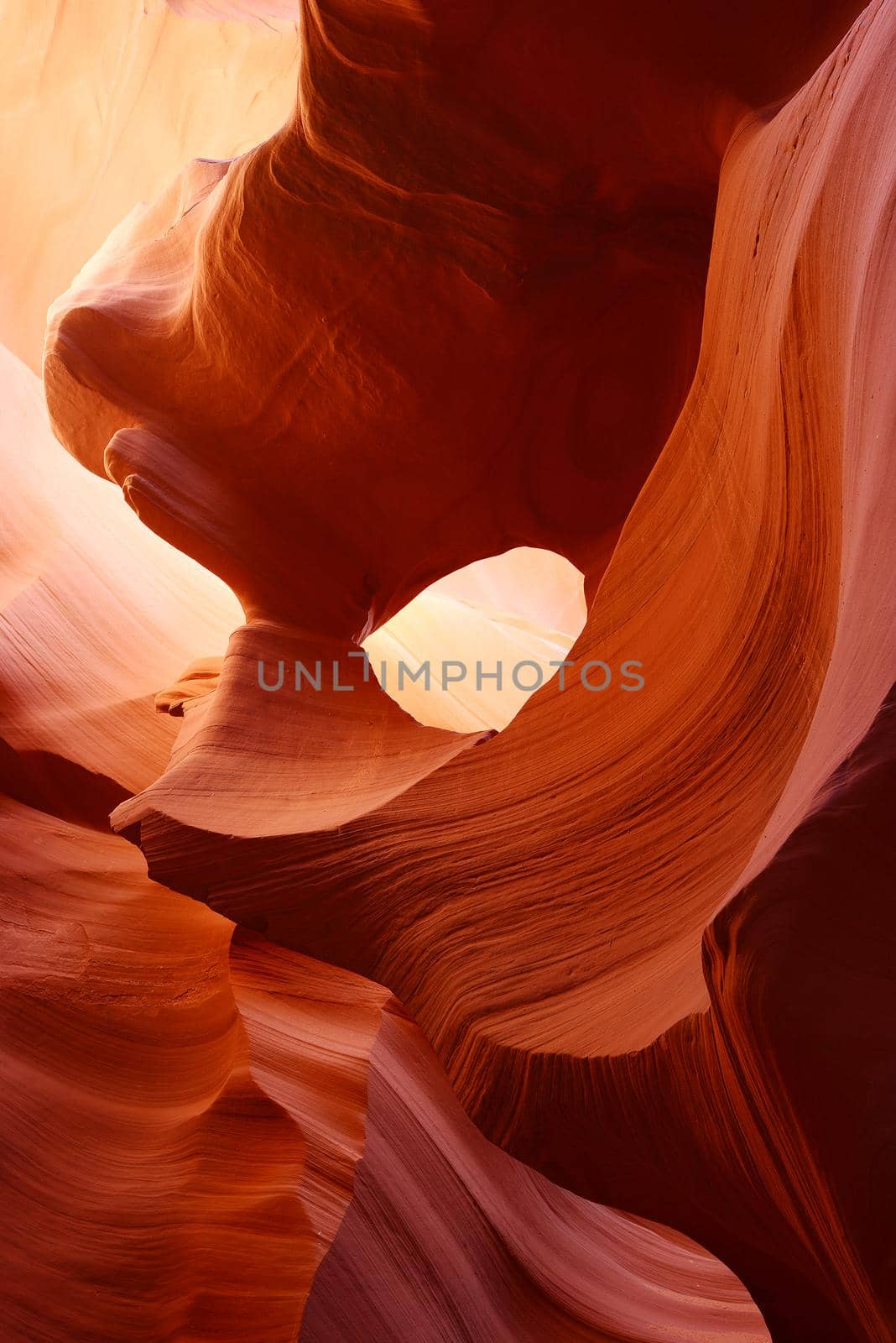 sandstone texture inside lower antelope canyon arizona