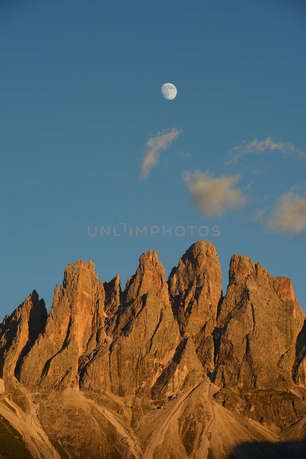 Dolomite mountain near Funes in South Tyrol Italy