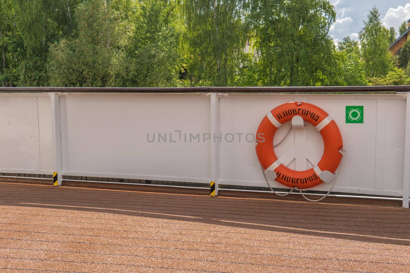 life-saving circle on deck circle travel, holiday leisure ransportation lifestyle Bow shipboard cabin, hip tourists seascape cruise liner lifeboat lower deck drone