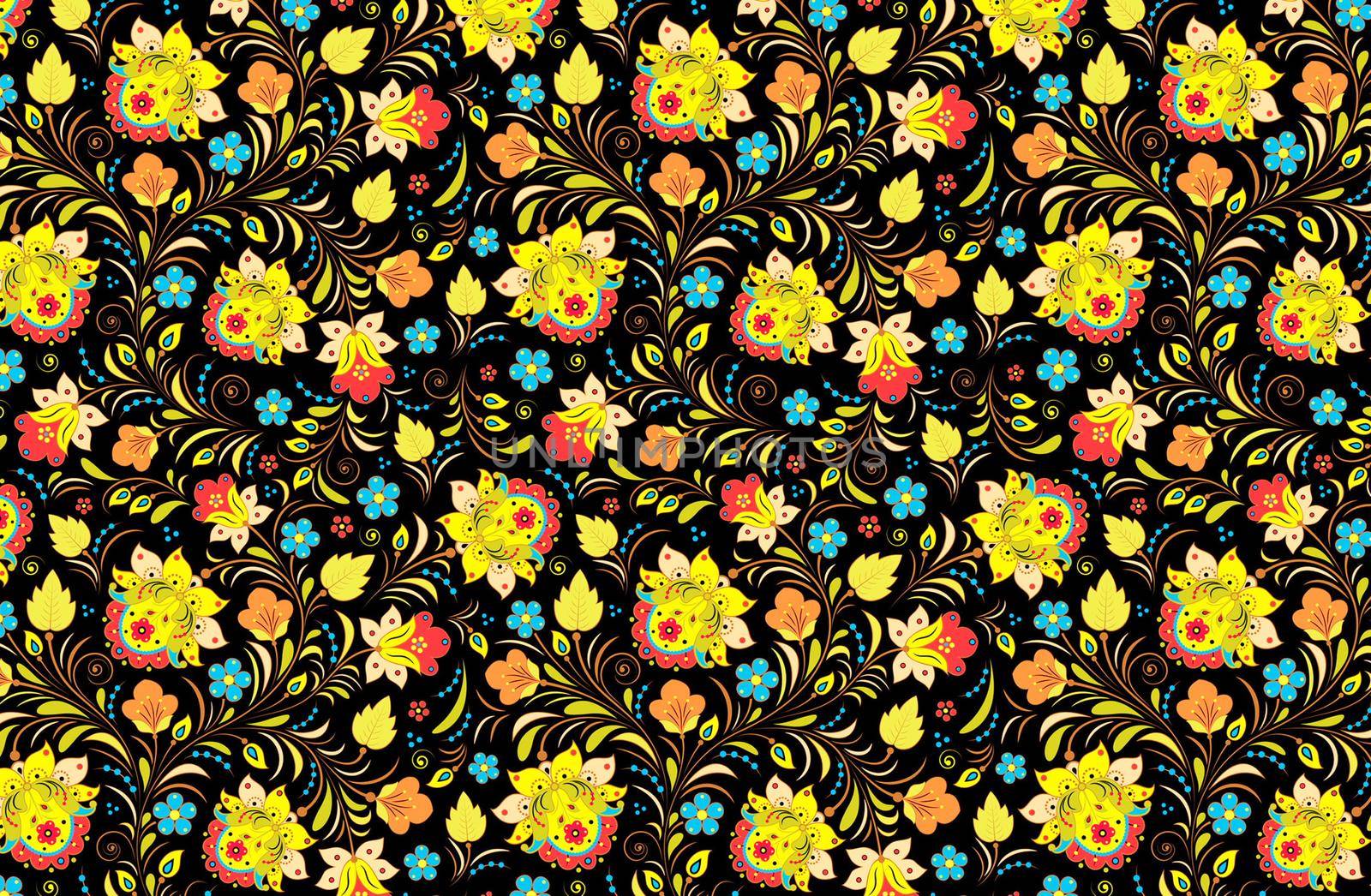Trendy flowers backgrounds. illustration for wrappers, wallpapers, postcards by TravelSync27