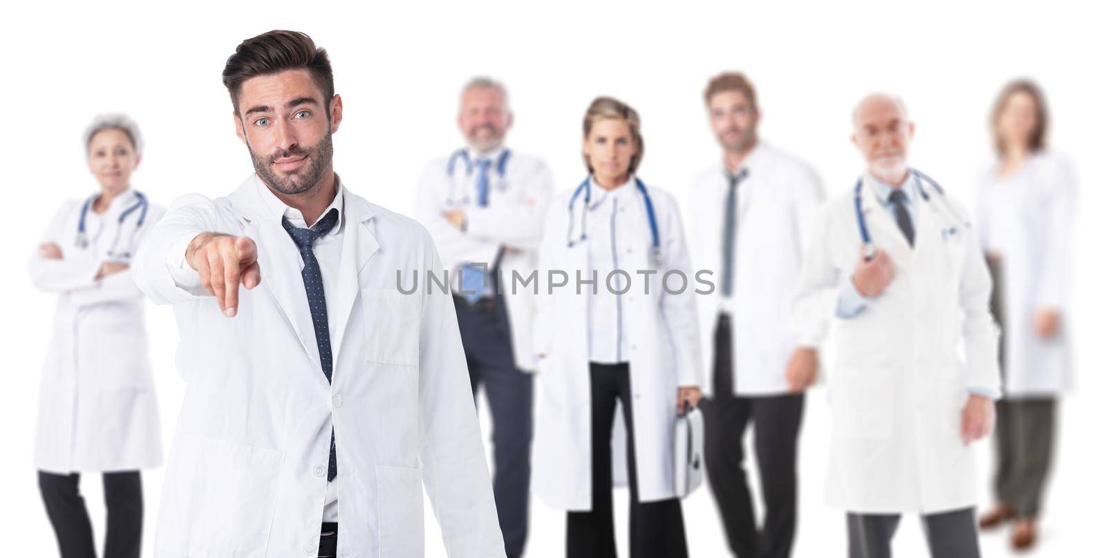 Medical doctor pointing at you by ALotOfPeople
