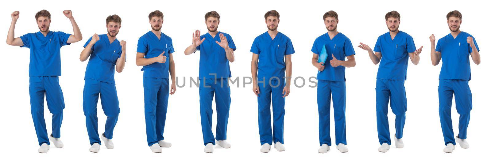 Full length portraits of male nurse by ALotOfPeople