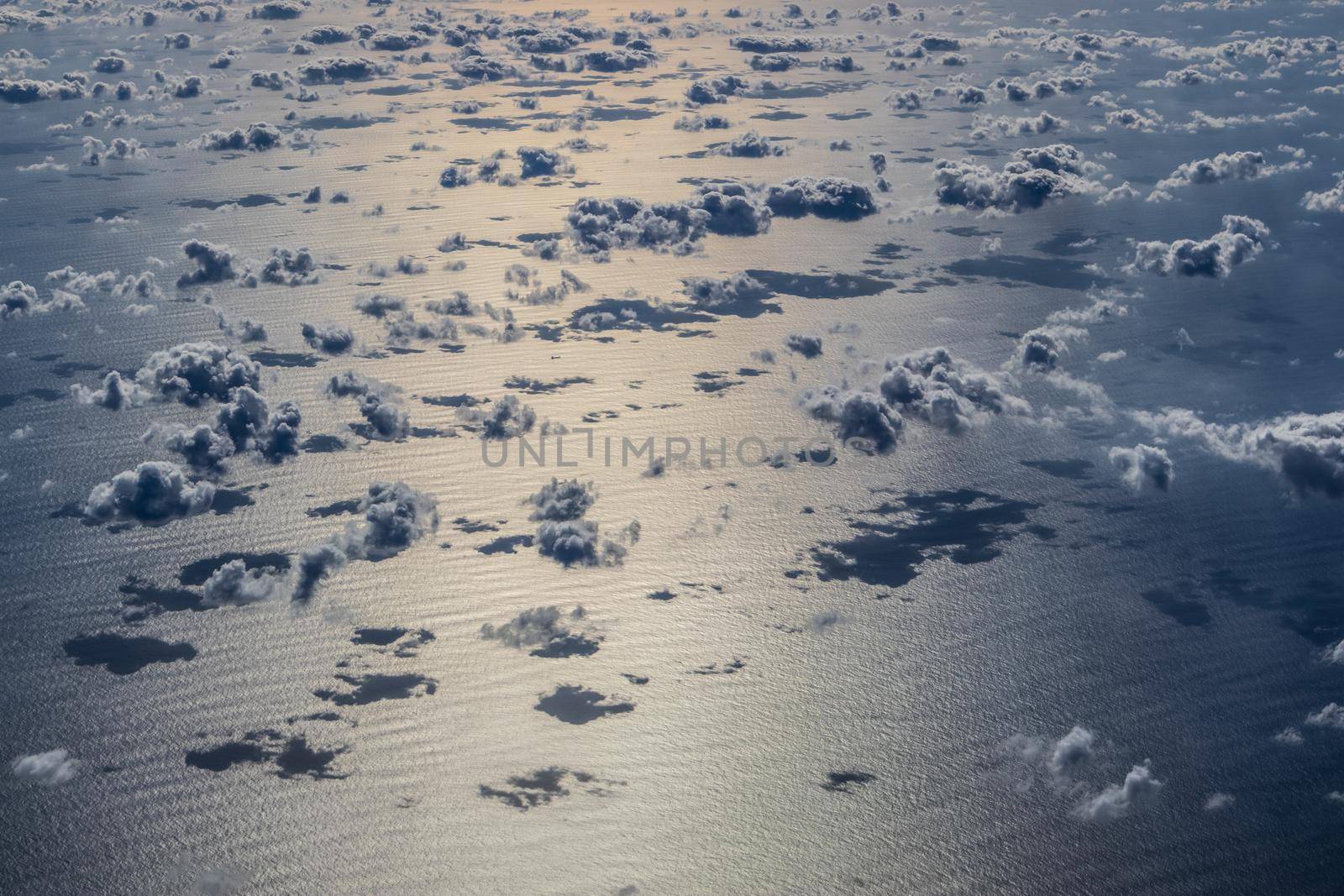 Beautiful clouds over the Atlantic ocean, Canary Islands, Spain