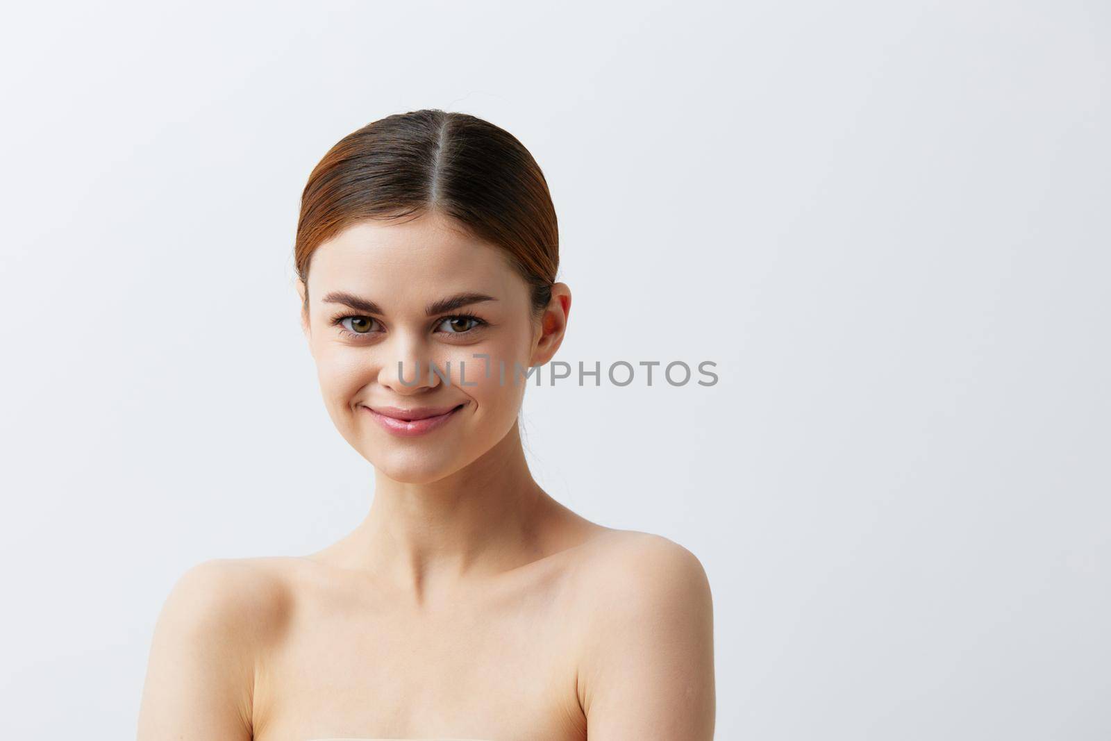 woman posing clean skin care attractive look close-up Lifestyle by SHOTPRIME