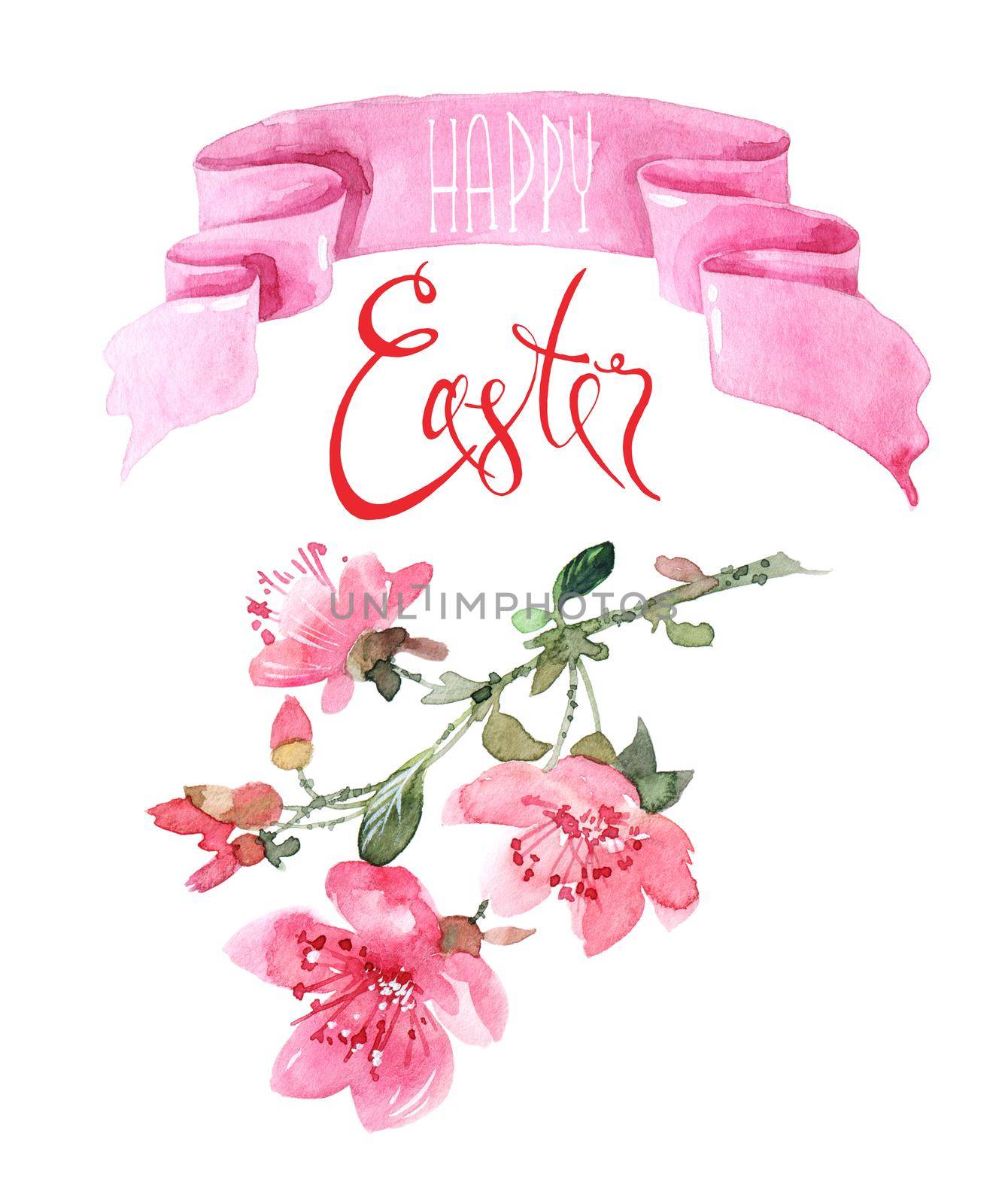 Happy Easter greeting card by Olatarakanova