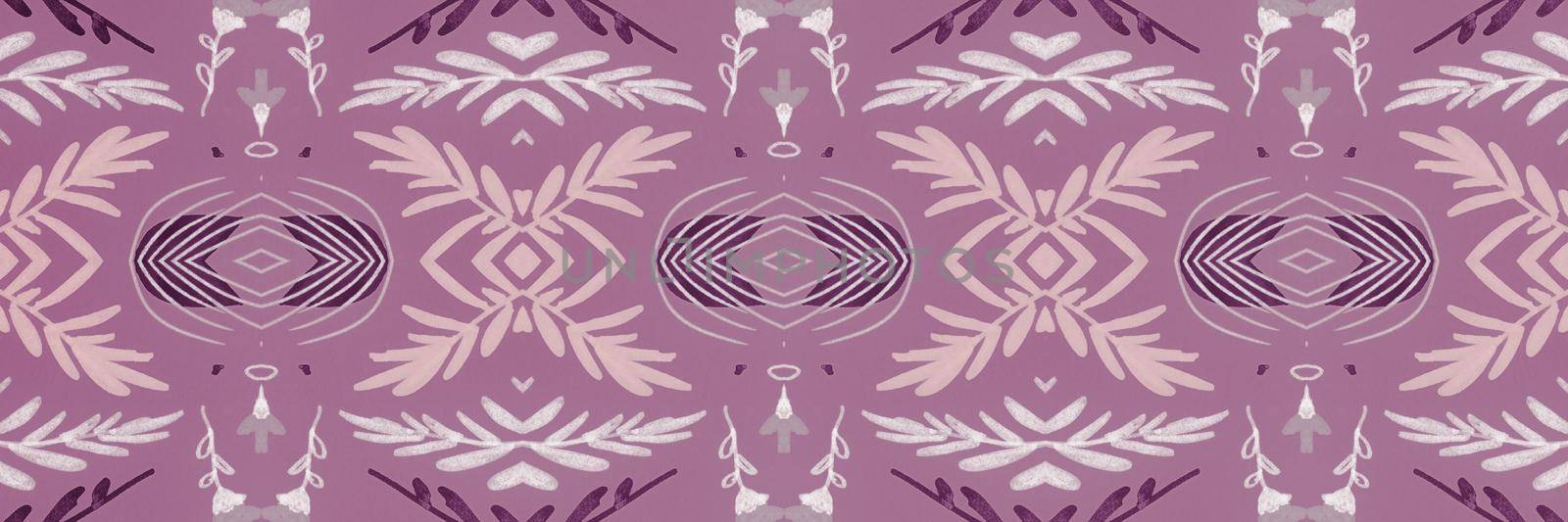 Seamless Folk ornament. Flower ethnic texture. Hand drawn traditional fabric. Geometric bohemian print. Folk boho pattern. Vintage tribal design. Watercolor batik background. Folk pattern.