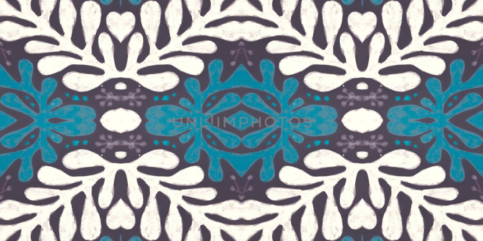 Watercolor italian pattern. Moroccan geometric fabric. Abstract azulejo texture. Seamless majolica design. Retro portugal background. Italy tile watercolor. Italian ceramics.