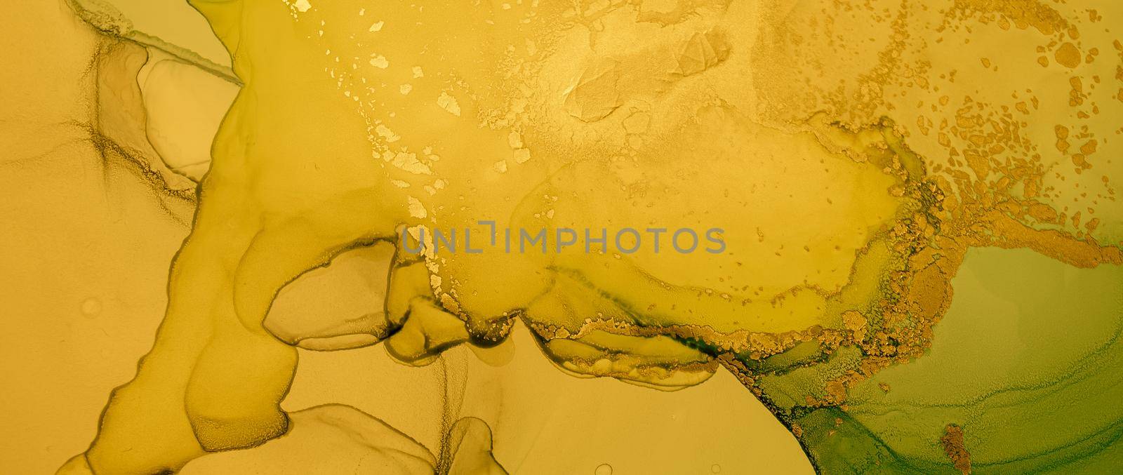 Gold Fluid Art. Abstract Liquid Illustration. by YASNARADA
