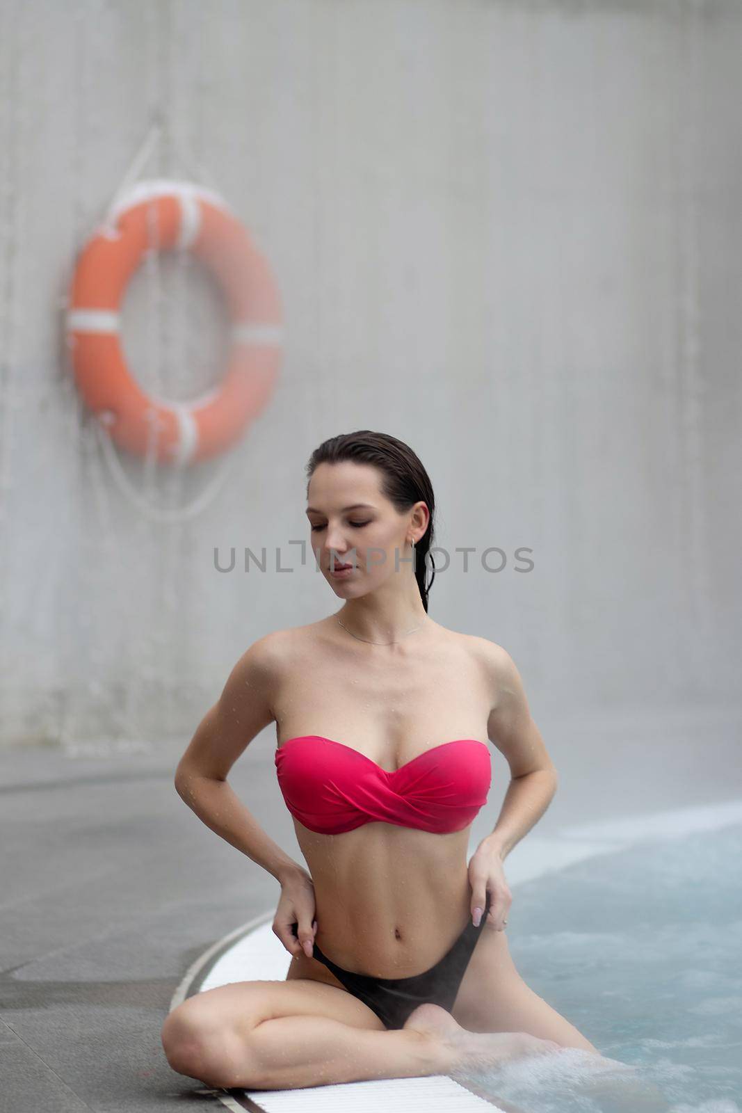 Sensual female in hot pool by 3KStudio