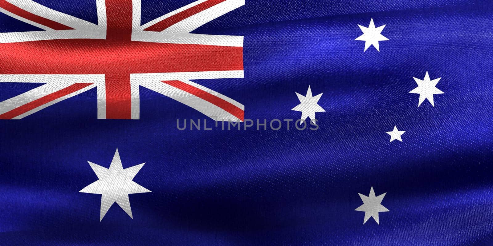 Heard Island and McDonald Islands flag - realistic waving fabric flag by MP_foto71