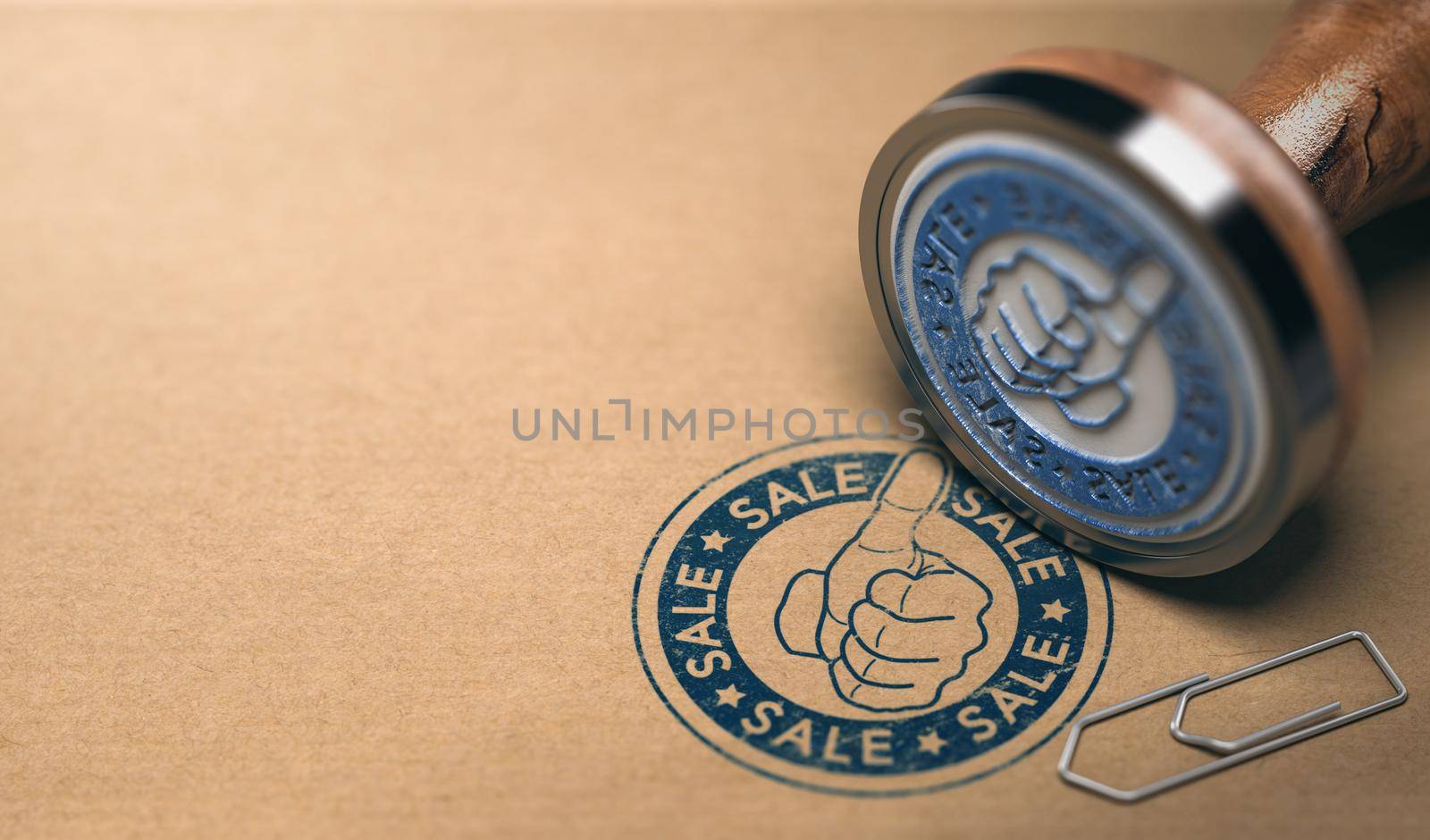 Sales Annoucement. Rubber Stamp. by Olivier-Le-Moal