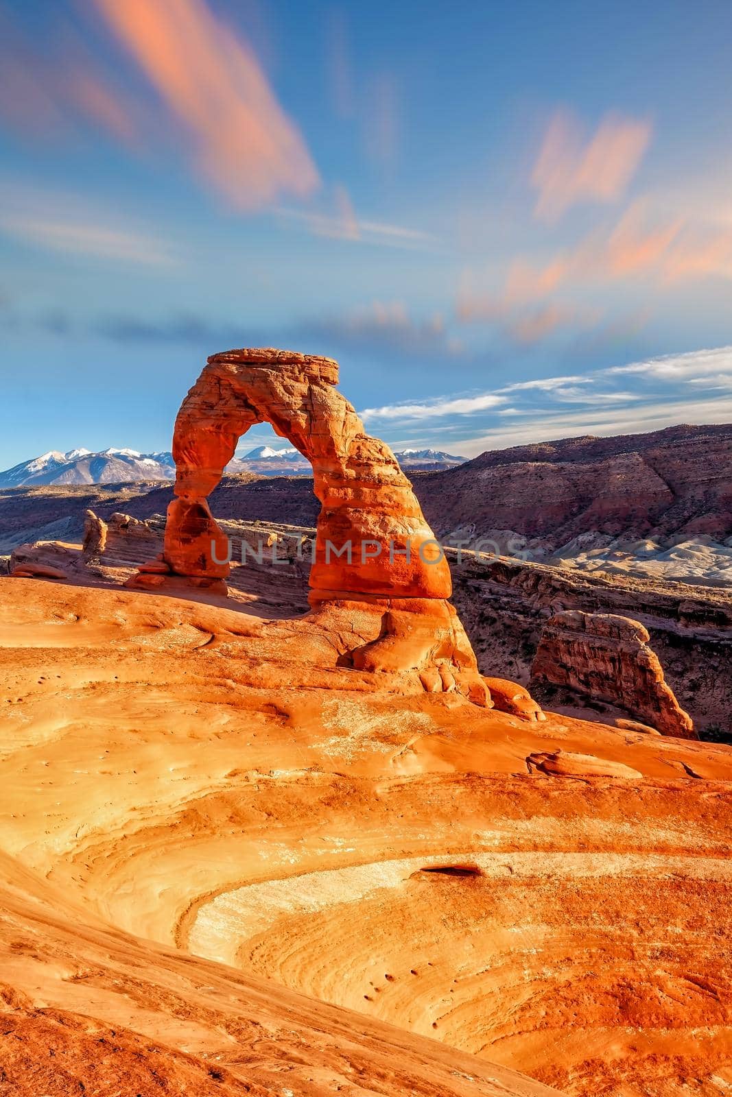 Delicate Arch at Arches National Park in Moab, Utah USA