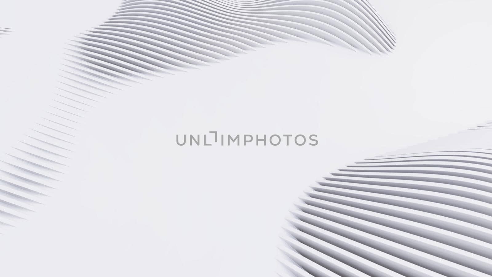 Abstract Curved Shapes. White Circular Background.  by teerawit