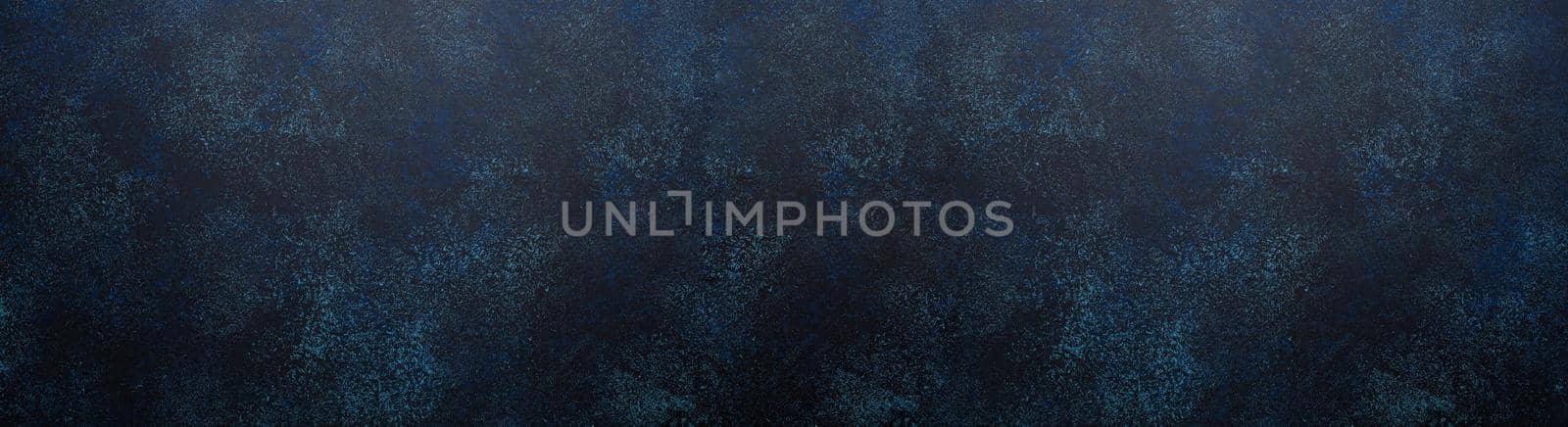 Dark blue abstract rustic concrete blank background or backdrop with space for text, blue old stone texture template wall surface drops and sprays for design copy space