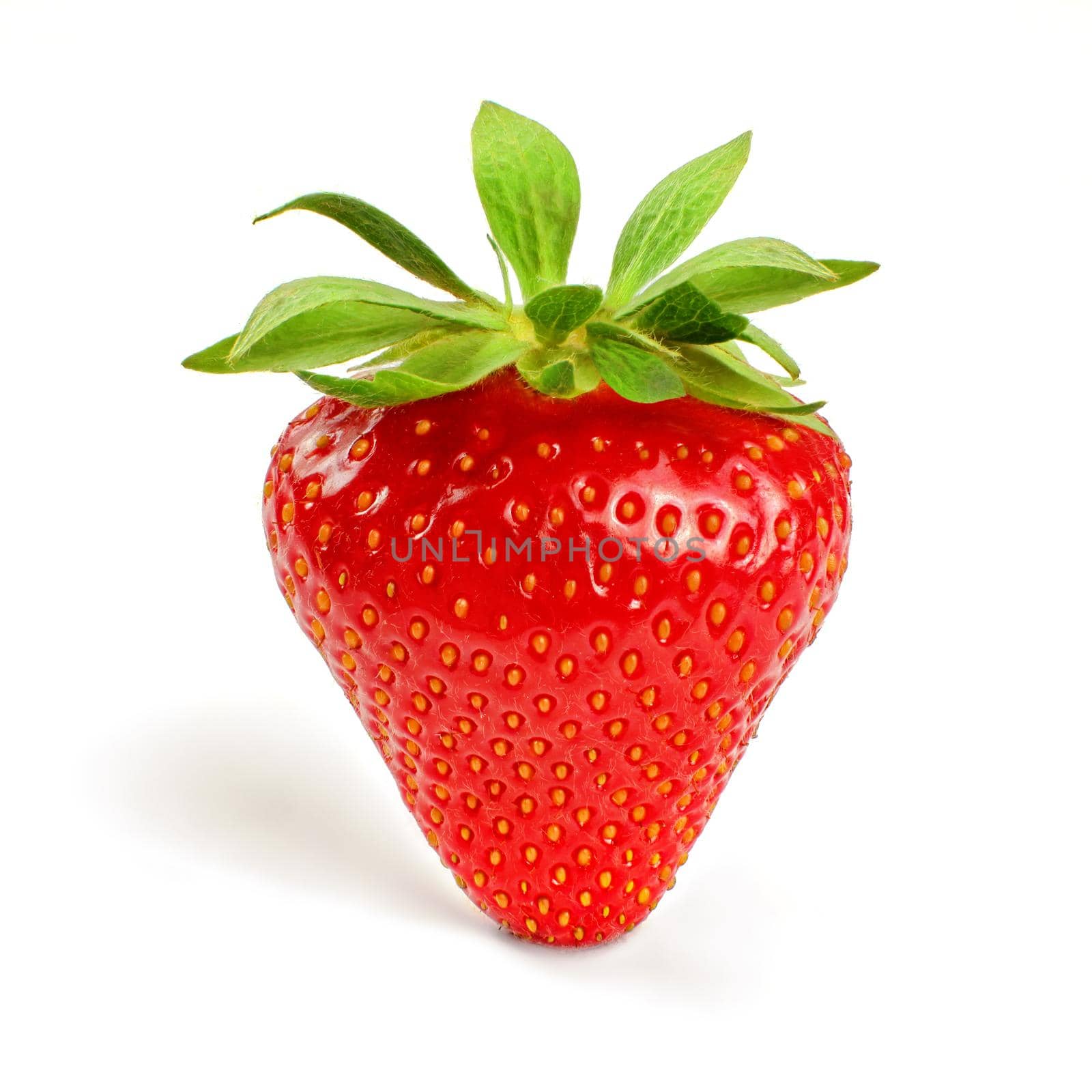 Strawberry isolated on white background.