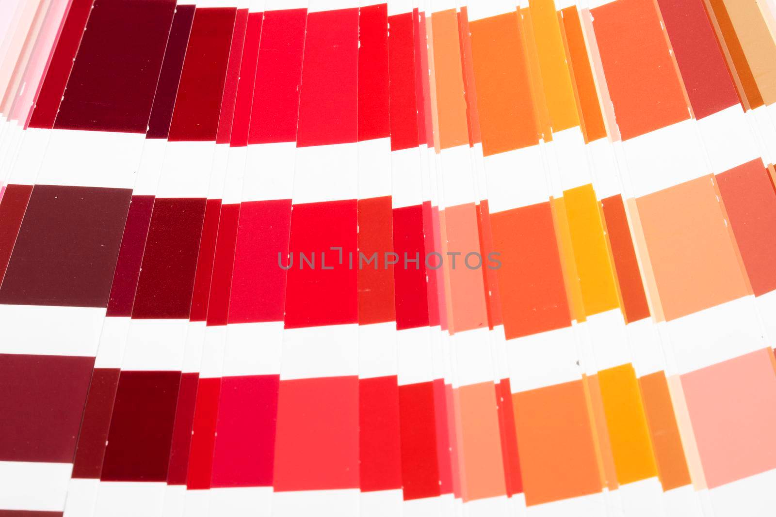 Multicoloured Color Chart Close Up with Different Shades for Background