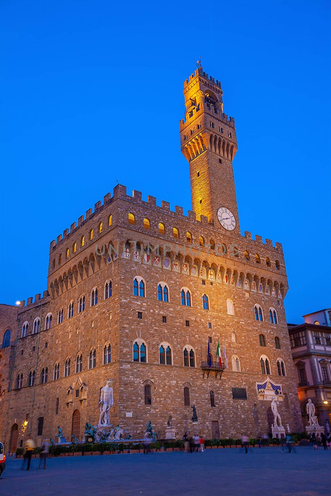 Palazzo Vecchio in downtown Florence city in Tuscany Italy  by f11photo