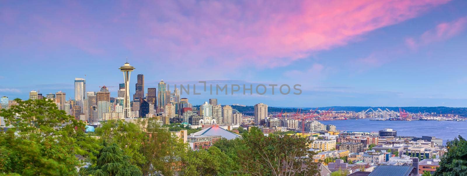 Seattle city downtown skyline cityscape in Washington State,  USA by f11photo