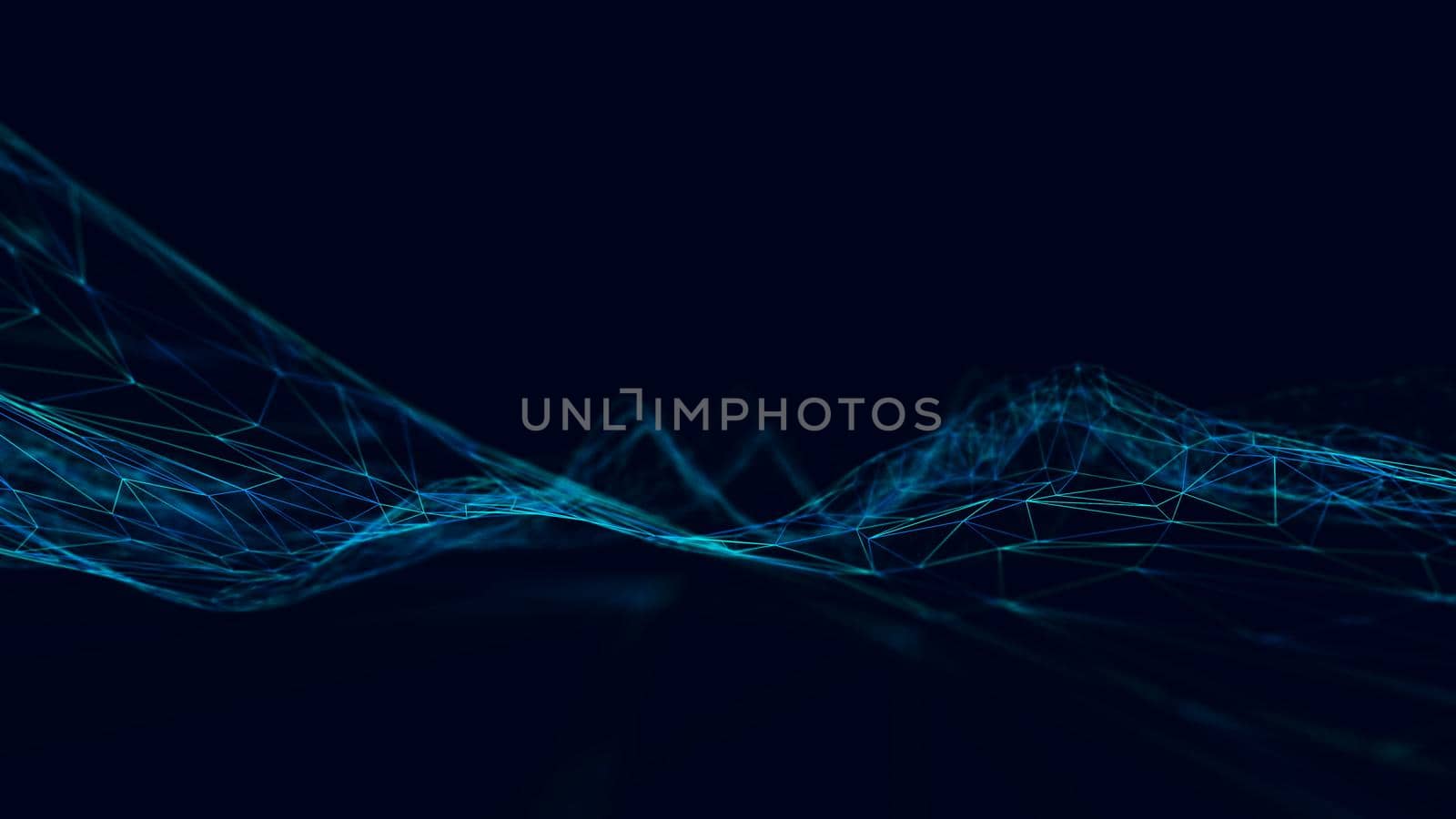 Technology abstract background wave animation. 4K Seamless loop. Digital technology wave 3d render. by DmytroRazinkov