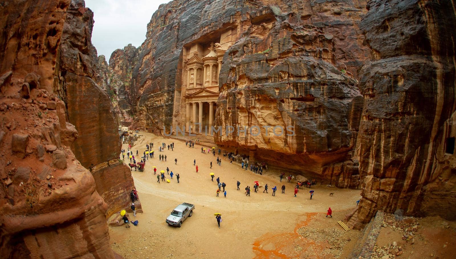 Petra Jordan visited by many tourists and considered a wonder of the world 25 February 2020